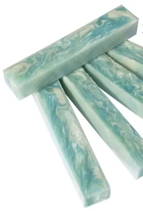 3/4" x 3/4" x 5" Glacier Pen Blank Acrylester #XX58