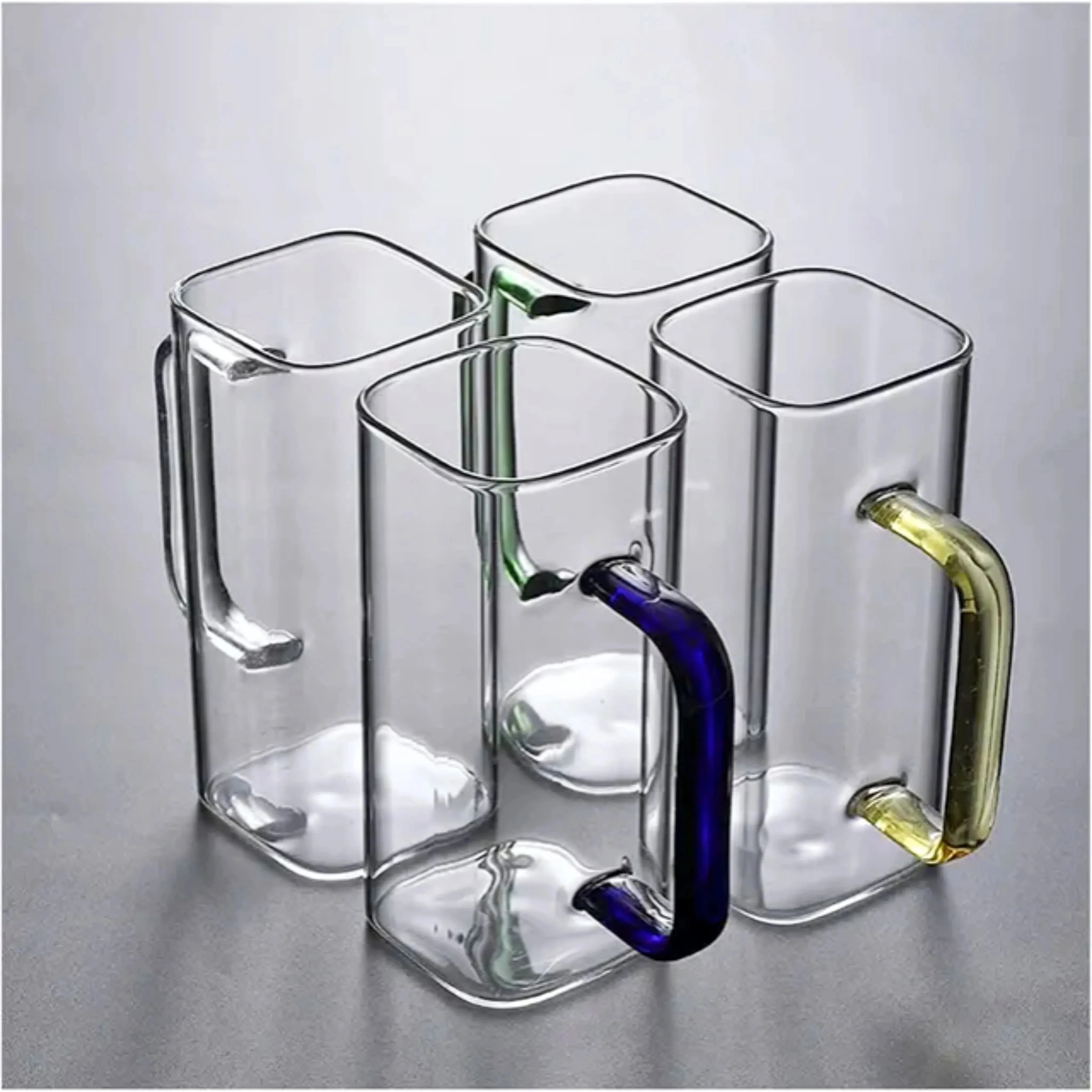 370ml Borosilicate Glass –Durable & Elegant for Cold Coffee & Tea