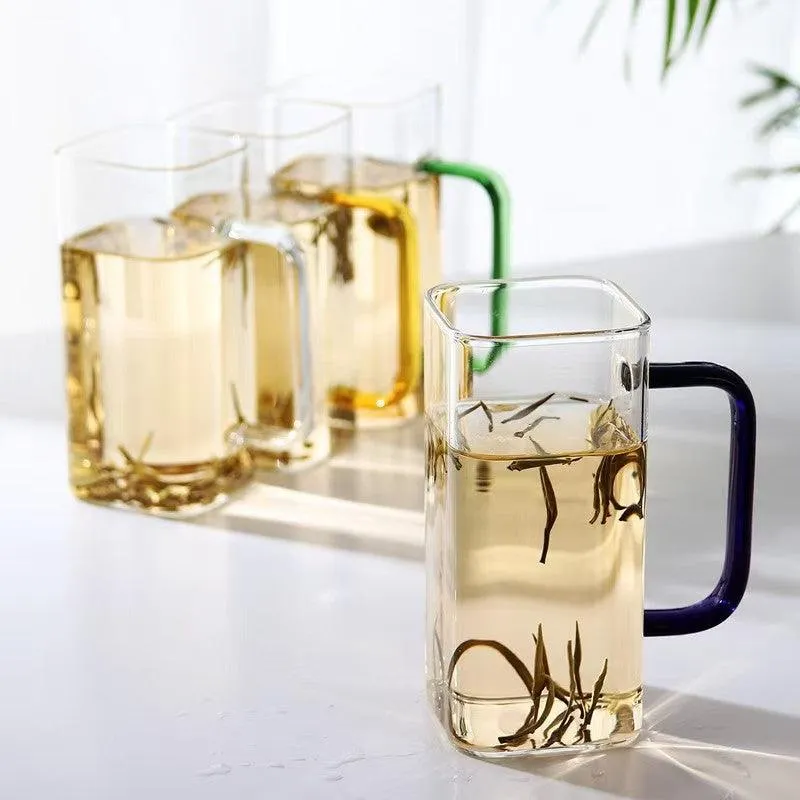 370ml Borosilicate Glass –Durable & Elegant for Cold Coffee & Tea