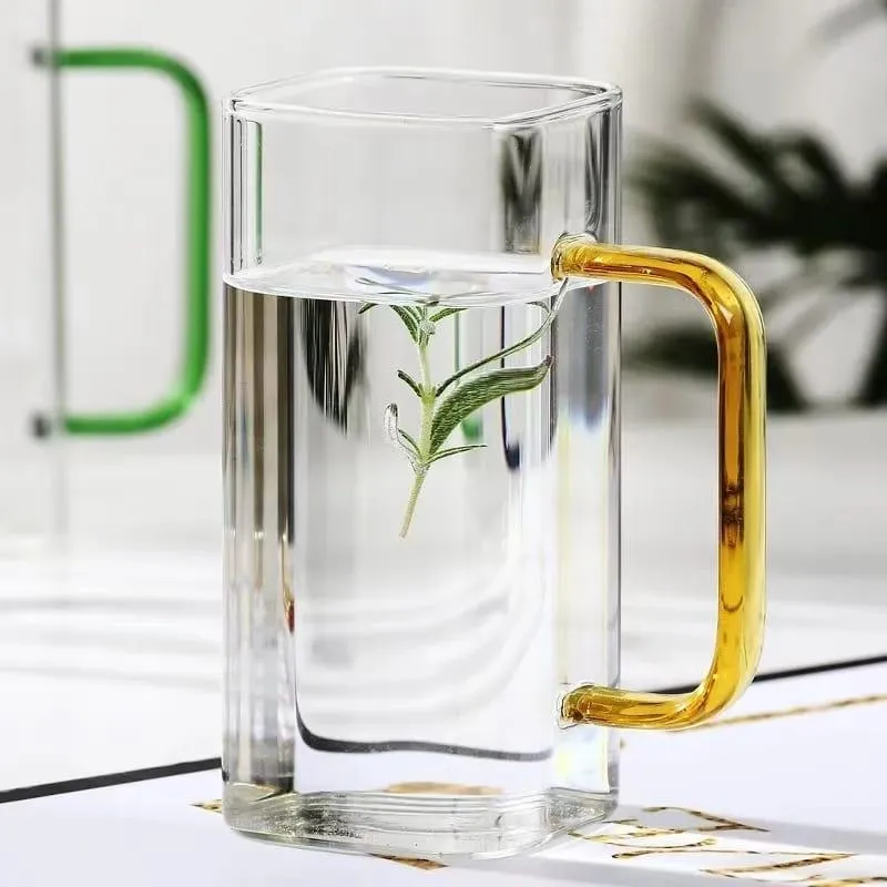 370ml Borosilicate Glass –Durable & Elegant for Cold Coffee & Tea