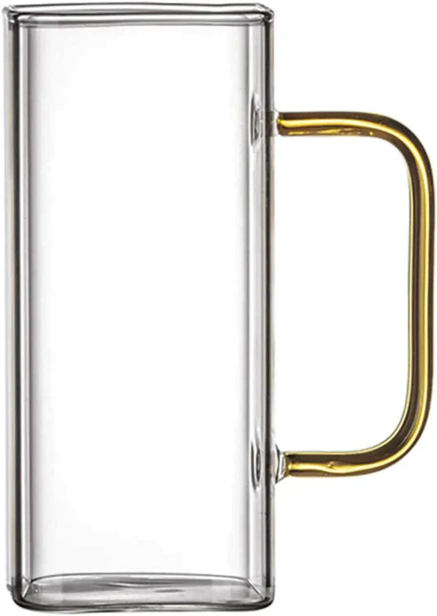 370ml Borosilicate Glass –Durable & Elegant for Cold Coffee & Tea