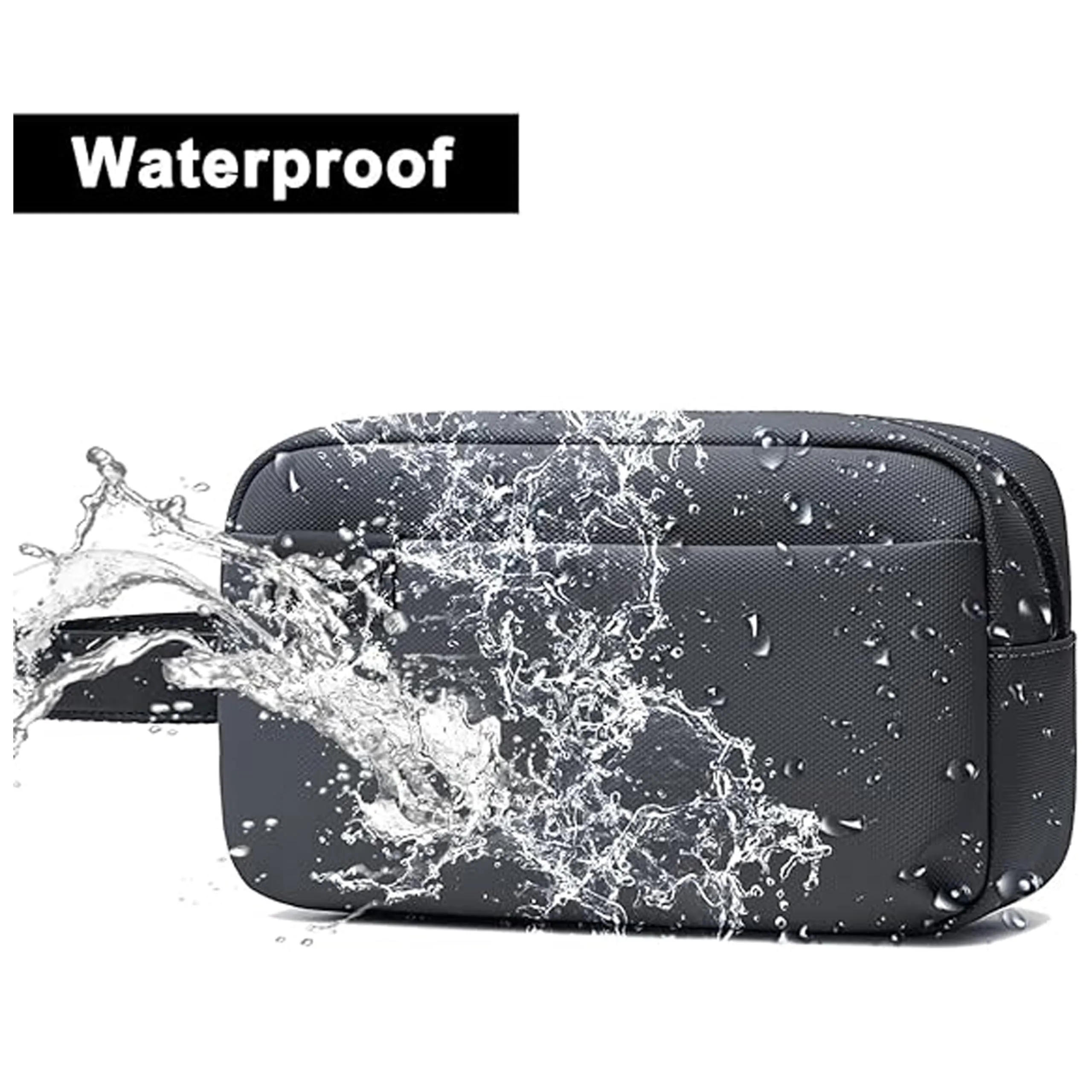 ah arctic hunter Unisex Handbag Durable Premium Water Resistant Carry All Bag with Pockets for Men in Daily Use, K00580 (Solid Black)