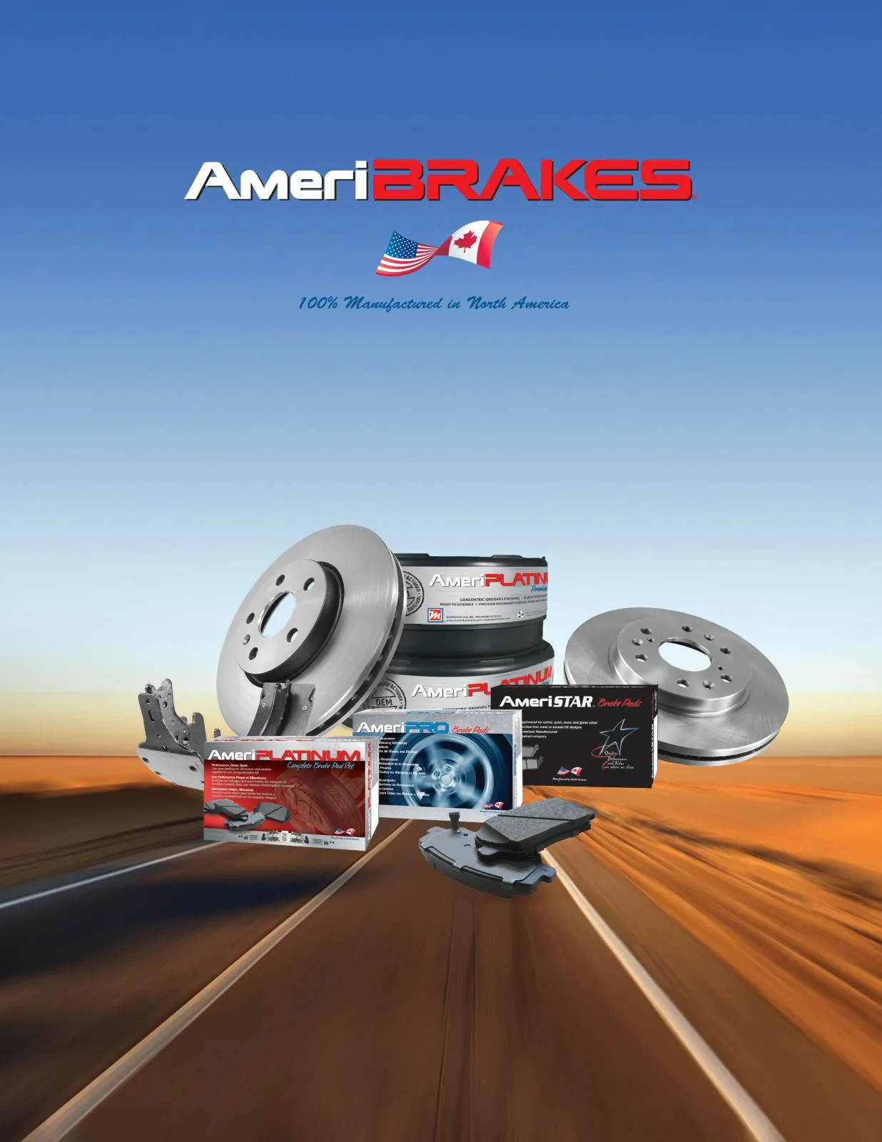 AmeriPLATINUM Fleet Duty Brake Pads For Sprinter 3500 2019-2020 Dual Rear Wheel