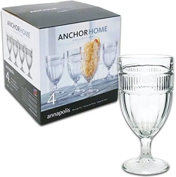 Anchor Hocking 4 Pc Annapolis Beverage Set