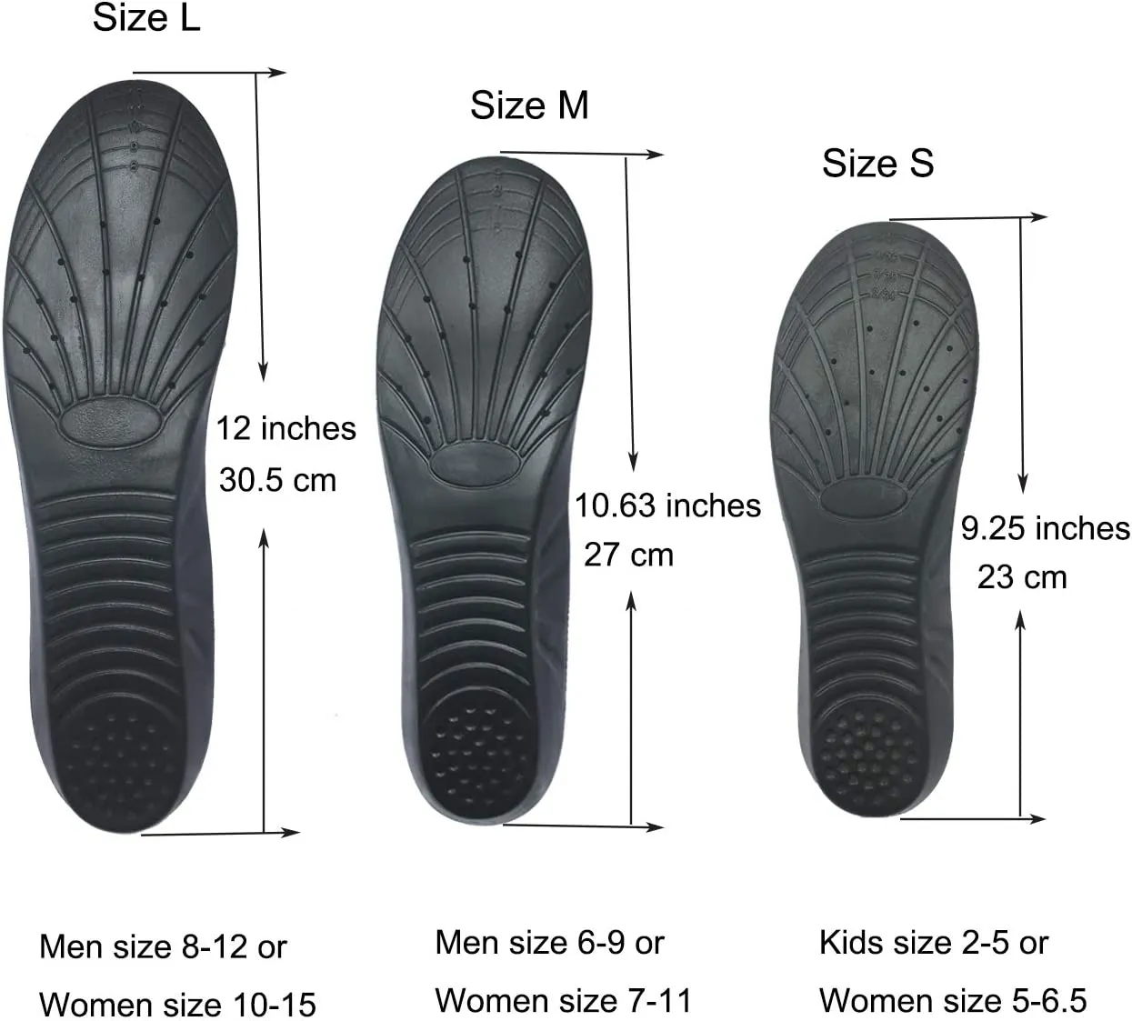 Basmile Memory Foam Insoles Shoes Inserts for Men and Women | Kids
