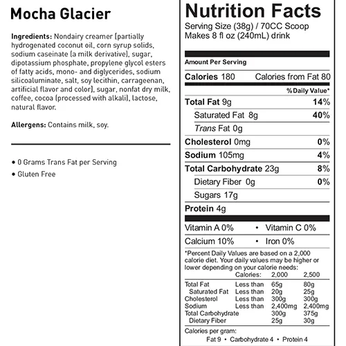 Cappuccine Mocha Glacier Frappe Mix (3 lbs)