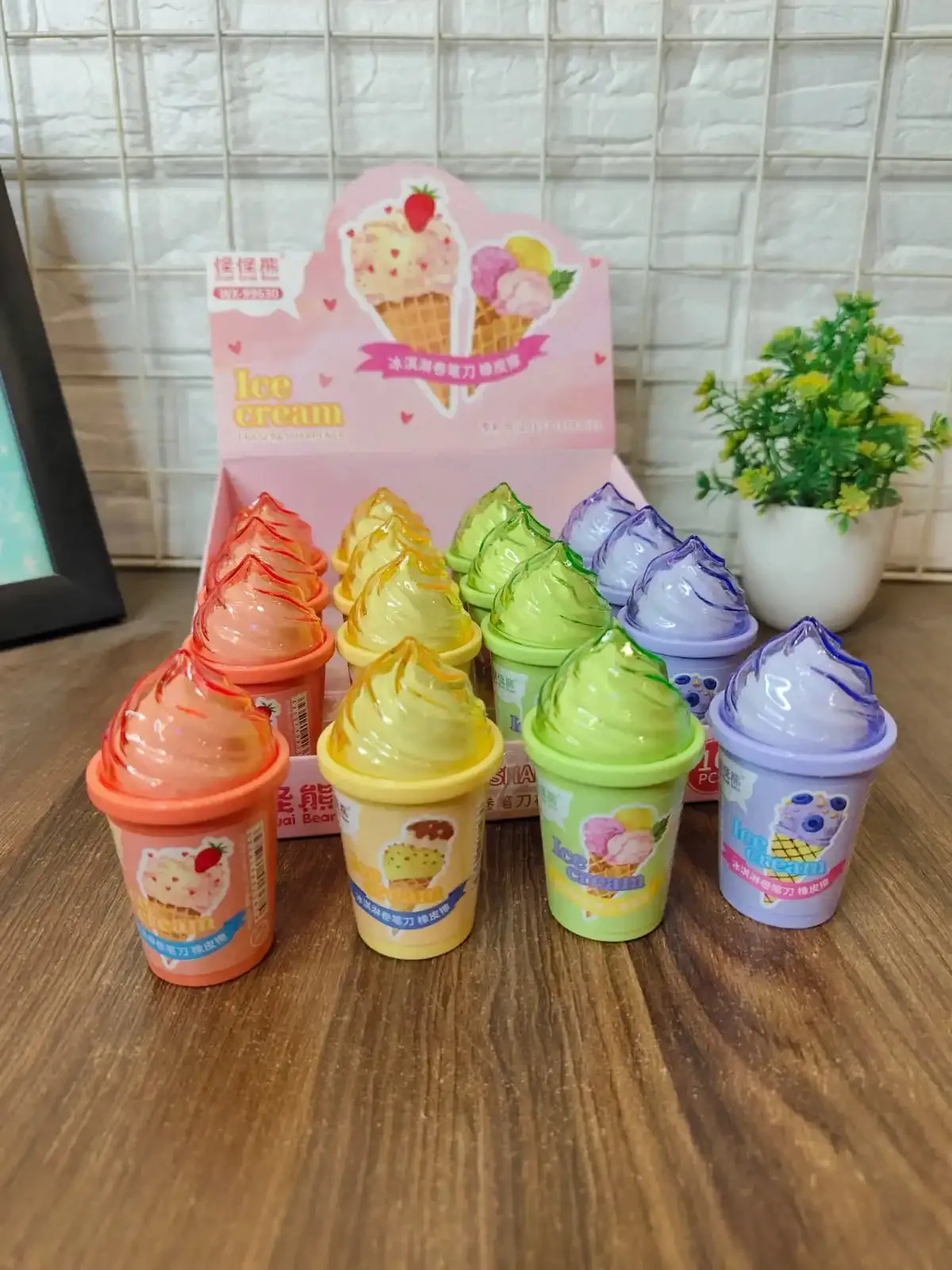 Ice cream Eraser   sharpener