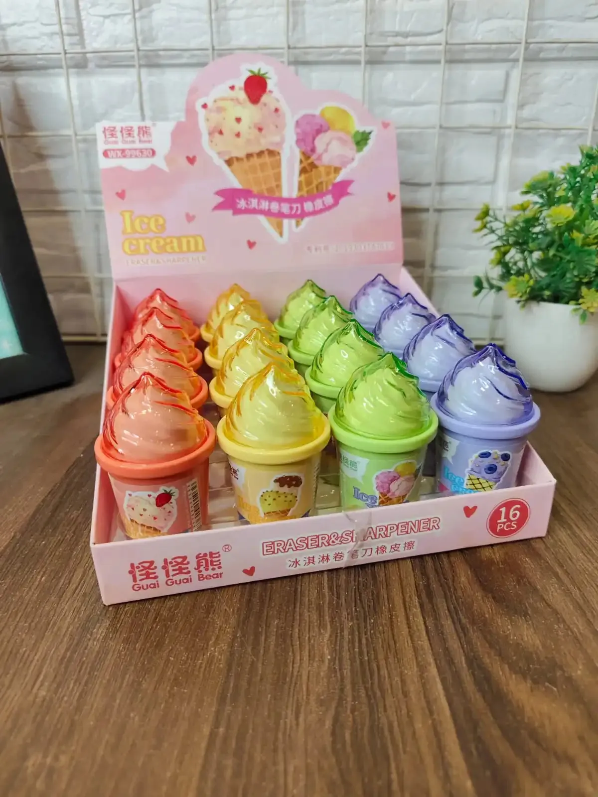 Ice cream Eraser   sharpener