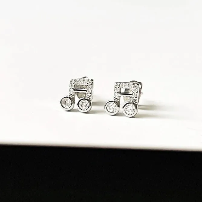 Musical Note Studs