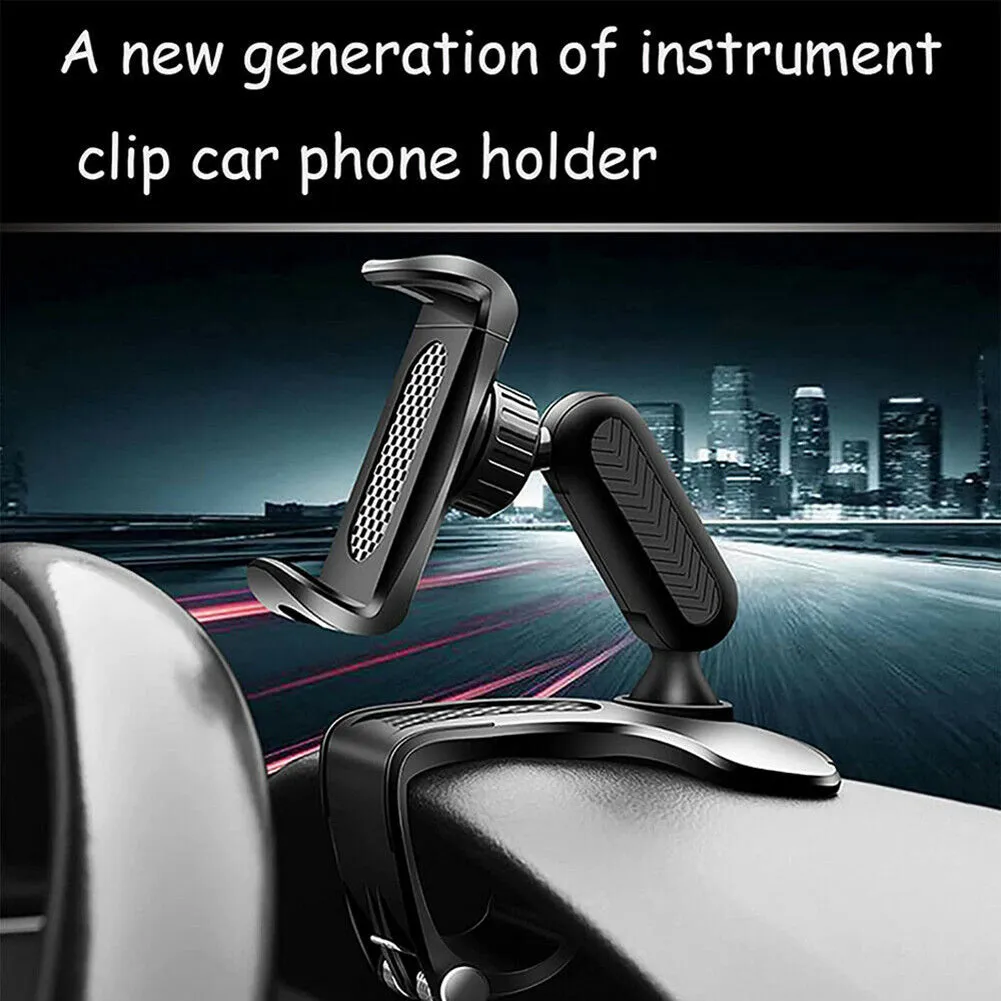 Universal Car Dashboard Mount Holder Snap-on Phone Rack Rotating